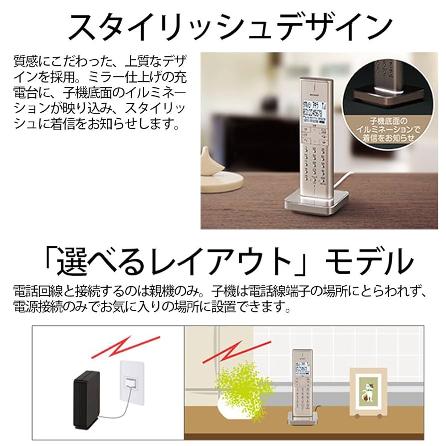 Amazon | シャープ 電話機 コードレス 迷惑電話機拒否機能